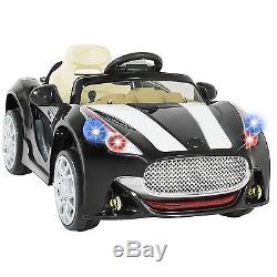 12V Ride on Car Kids RC Remote Control Electric Power Wheels With Radio & MP3 BK
