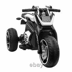 12V Three-wheeled Ride on Motorcycle for Kids 3-8 Years With Bluetooth, Horn MP3
