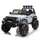 12v White Electric Kids Ride On Car Truck Toys 3 Speeds Mp3 Led Withremote Control