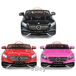 12V kids Ride On Car Mercedes-Benz Licensed With radio/ Remote Control Toy Gift