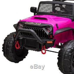 12V kids Ride On Truck Battery Powered Electric Car withRemote Control LED Light