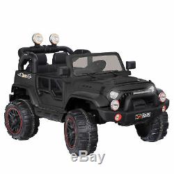 12 Kids Ride on Truck Battery Powered Electric Car WithRemote Control & LED Lights