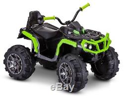 12 Volt Kid Trax Beast ATV Ride On Black / Green KT1250TR
