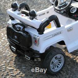 12 Volt Kids Ride On Car Battery Power Wheels Truck Remote Control With MP3 White