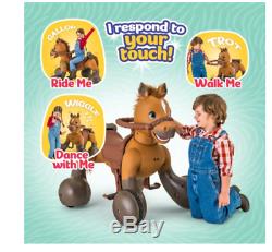 12-Volt Rideamals Scout Pony Kids Interactive Ride-On Toy by Kid Trax, NEW