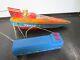1950 Guy Lombardo's Tempo Vi Battery Op Tin Litho Hydroplane Toy Boat Works Rare