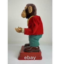 1950'S ROSKO JAPAN HY QUE BATTERY OPERATED MONKEY Working condition