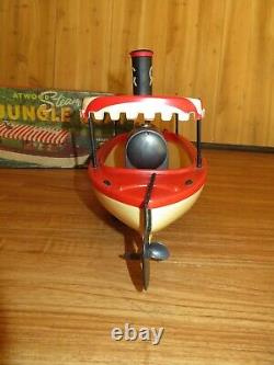 1950's Atwood Motors Disneyland Jungle Boat with steam engine & original box ++