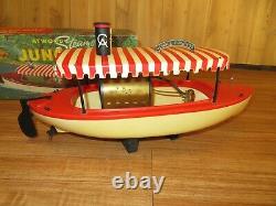 1950's Atwood Motors Disneyland Jungle Boat with steam engine & original box ++