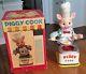 1950's Battery Operated Piggy Cook Tin Litho Toy Japan With Box Works Great