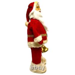 1950's Battery Operated SANTA CLAUS Bellringer Star Christmas TIN LITHO Toy
