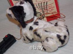 1950's Cragstan Dilly Dalmatian Battery Operated Puppy Dog Toy Japan In Orig Box