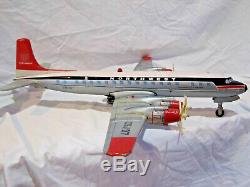 1950's Cragstan Northwest Airlines DC-7 Battery Operated Airplane New in Box