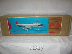 1950's Cragstan Northwest Airlines DC-7 Battery Operated Airplane New in Box