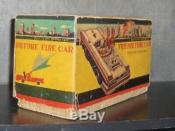 1950's Japan TN Nomura Future Atomic Fire Car Tin B/O Toy In Original Box, NMC