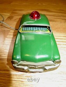 1950's Linemar Toys Buick Police Car Remote Control Battery operated Works Great