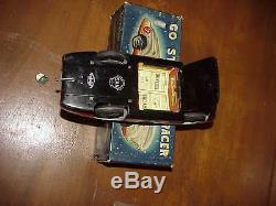 1950's Marusan Sans Mercedes Benz Racer Battry-op Tin Toy withBox Near Mint L@@K