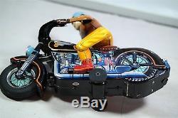 1950's Masudaya Expert Motor Cyclist Very Rare Excellent In Box Battery Operated