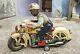 1950's Vintage Rare Modern Toys-police Battery Opr. 11 Motorcycle Tin Toy, Japan