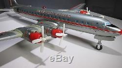 1950's Yonezawa American Airlines DC-7 Battery Operated Multi-Act Plane In Box