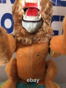 1950s Battery Operated CIRCUS LION Toy by VIA Japan Not Working Look Read
