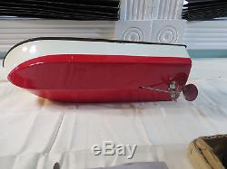 1950s Fleet Line Wood Speed Boat Toy Japan 13 Sea Babe Battery OP WithBOX + Extra