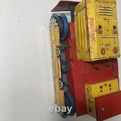 1950s Line Mar Toys Japan Robotrac Battery Operated Tin Toy Untested Incomplete