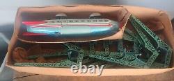 1950s Linemar Battery Operated Monorail Rocket Express In Box