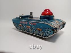 1950s Radar Tank by Modern Toys Japan, Works Great SPACE ROBOT TIN TOY