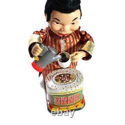 1950s SAMMY WONG THE TEA TOTALER in BOX Battery Toy by ROSCO RARE