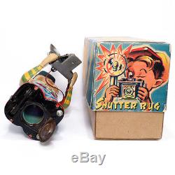 1950s SHUTTER BUG Battery Toy by TN, JAPAN Photography Boy RARE