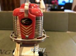 1957 K&O Mercury Mark 55 Red & Cream Toy Outboard Boat Motor withBox & Stand