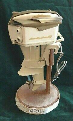 1958 K&O 50hp Johnson Porthole Toy Outboard Motor WithStand
