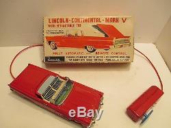 1958 Lincoln Continental With Retractable Top Battery Operated Near Mint In Box