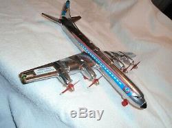 1959 Remco Flying Fox Jet Prop Chrome Airplane Excellent 100% Complete Plane