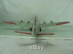 1960S YONEZAWA AMERICAN AIRLINES DC-7C BATTERY OPERATED AIRPLANE BOXED WORKS