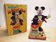 1960 Linemar Mickey The Magician Battery Operated Tin Toy + Box, Disney, Japan