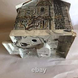 1960's Brumberger Disney Haunted House Mystery Bank Tin Litho Not Working