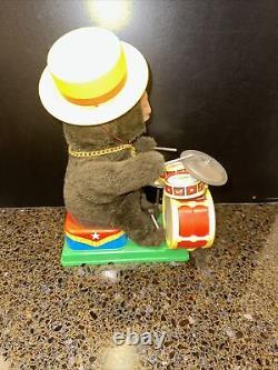 1960's Drummer Monkey Battery Operated By Alps Japan Works Stunning Lot