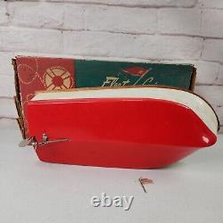 1960's Fleetline Sea Wolf Battery Operated Boat with Original Box Untested