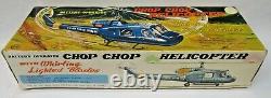 1960's Marx CHOP CHOP AIR FORCE HELICOPTER working battery operated with box