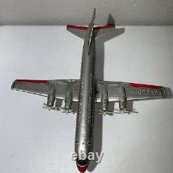 1960's Waco Litho American Airlines Airliner 5024 Prop Engine Tin Toy Airplane