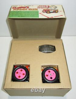 1960s Battery-Operated Clowns Popcorn Truck Tin Toy in Box TPS Japan 6568
