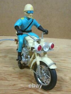 1960s HONDA POLICE MOTORCYCLE BATTERY OPERATED TOY, Made in Japan by BANDAI