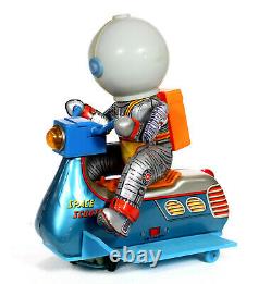 1960s NASA BOY SPACE SCOOTER Tin Battery Toy Robot by TN, JAPAN
