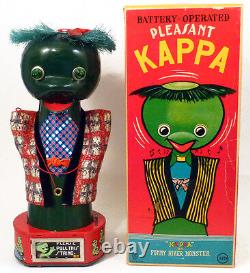 1960s River Monster PLEASANT KAPPA Tin Battery Toy by ATD (ASAKUSA) JAPAN Rare