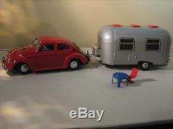 1960s VW and Camping Trailer Original Set Bandai #5835 Japan