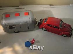 1960s VW and Camping Trailer Original Set Bandai #5835 Japan