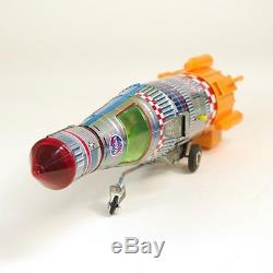 1960s Yonezawa Rocket NASA Vintage Tin Toy Battery Operated MADE IN JAPAN 710