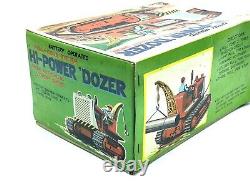 1960s#nomura Showa Hi-power'dozer With Box Japan Tin Battery Operated#nib Co